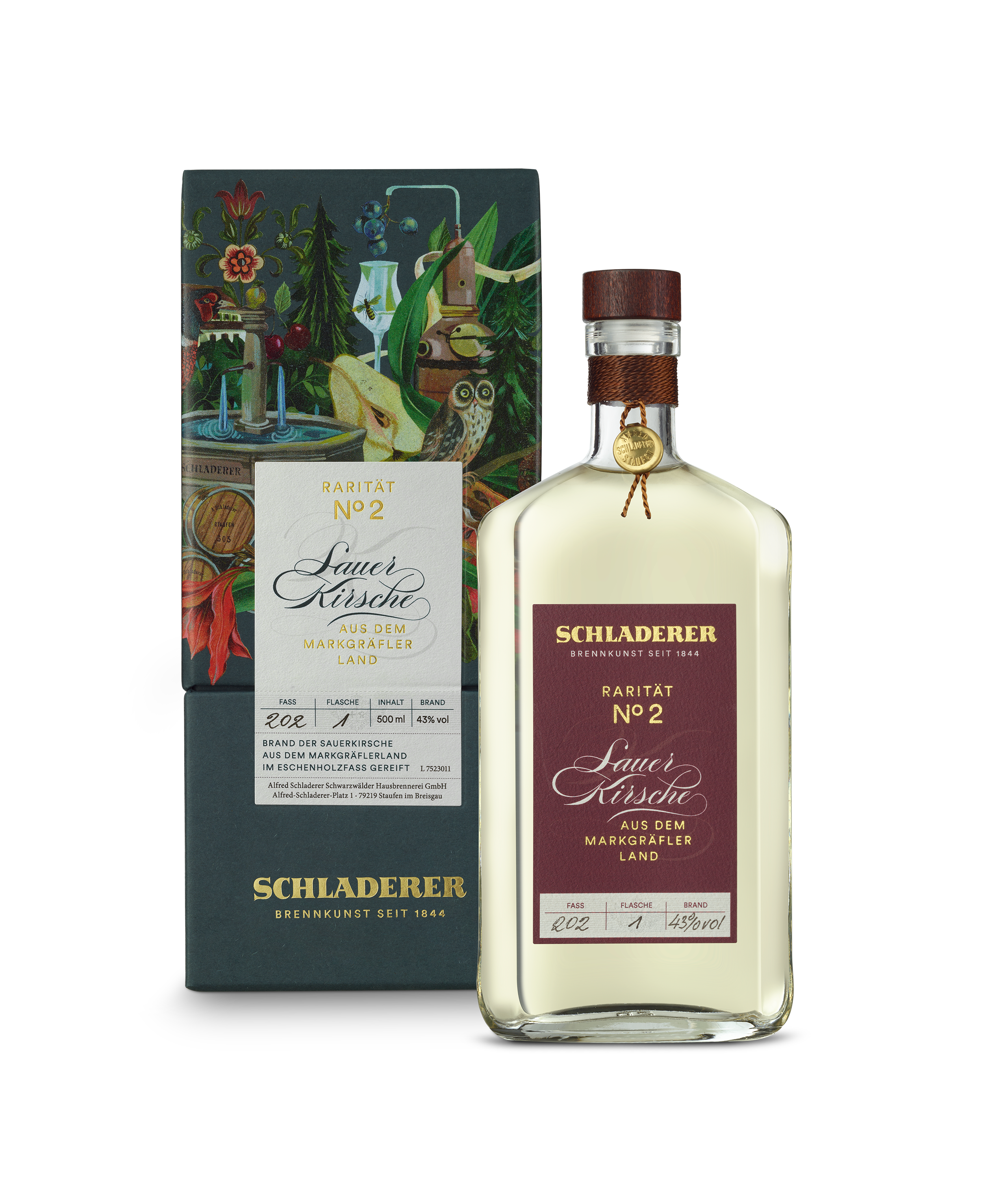 Rarität Sauerkische Schladerer Obstbrand